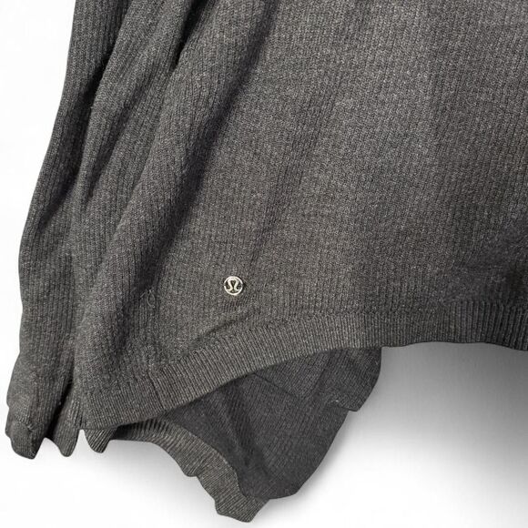 Lululemon Women’s Cabin Yogi Wrap Cashmere Blend Reversible Hooded Cardigan - Picture 7 of 8